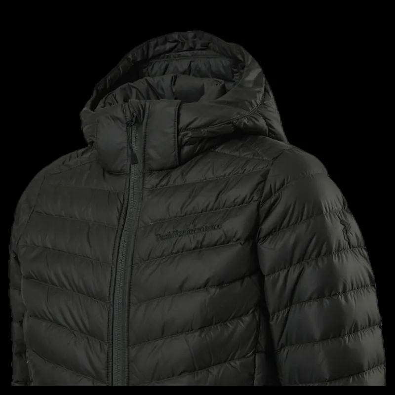 Peak Performance Junior Frost Down Hood Jacket Green Grön Best