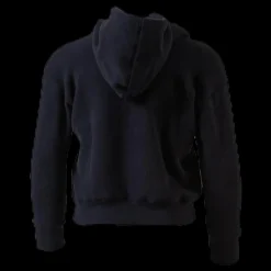 Discount Champion Junior Hooded Polar Fleece Black Svart