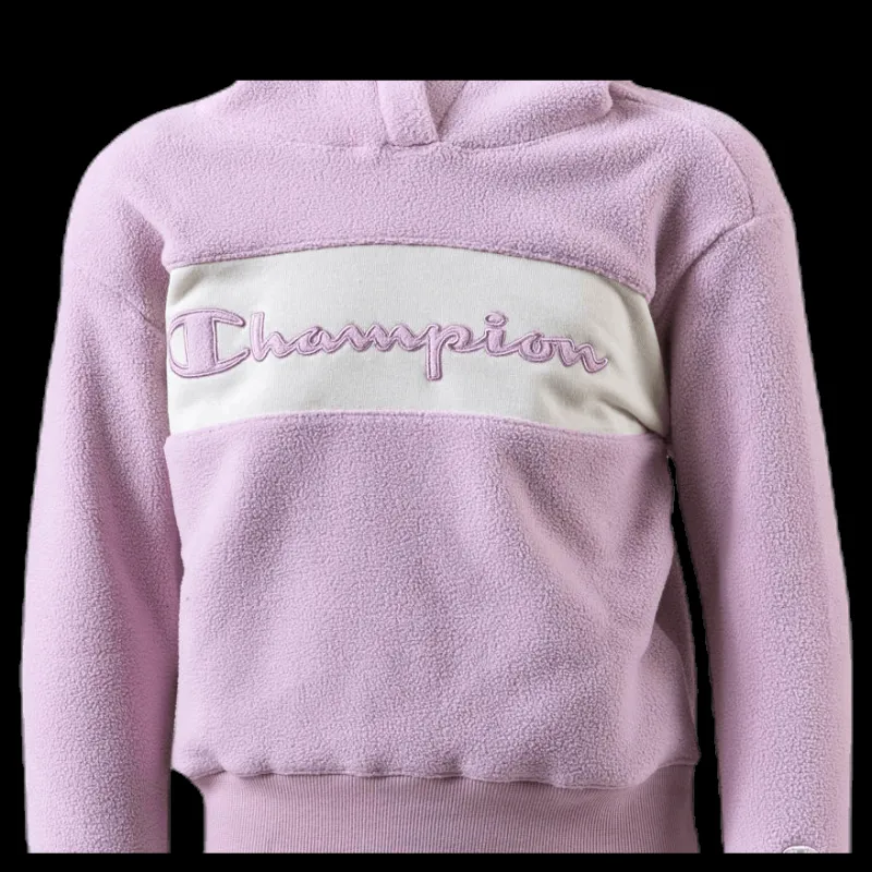 Champion Junior Hooded Polar Fleece Purple Lila Sale
