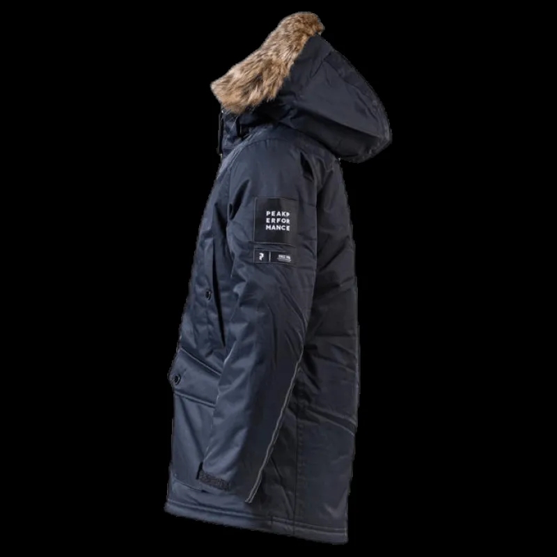 New Peak Performance Junior Local Parka Black Svart