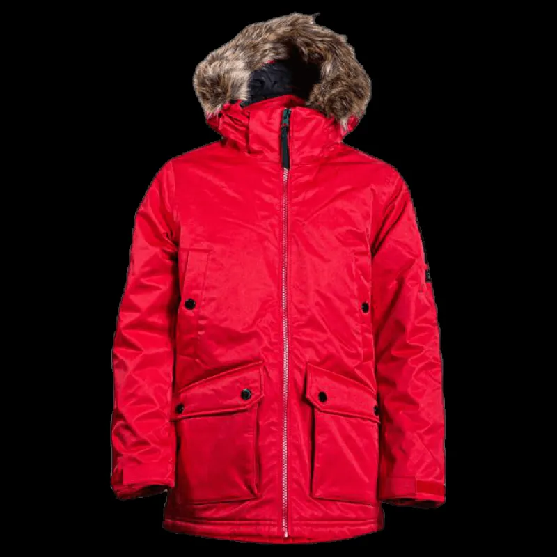 Peak Performance Junior Local Parka Red Röd New