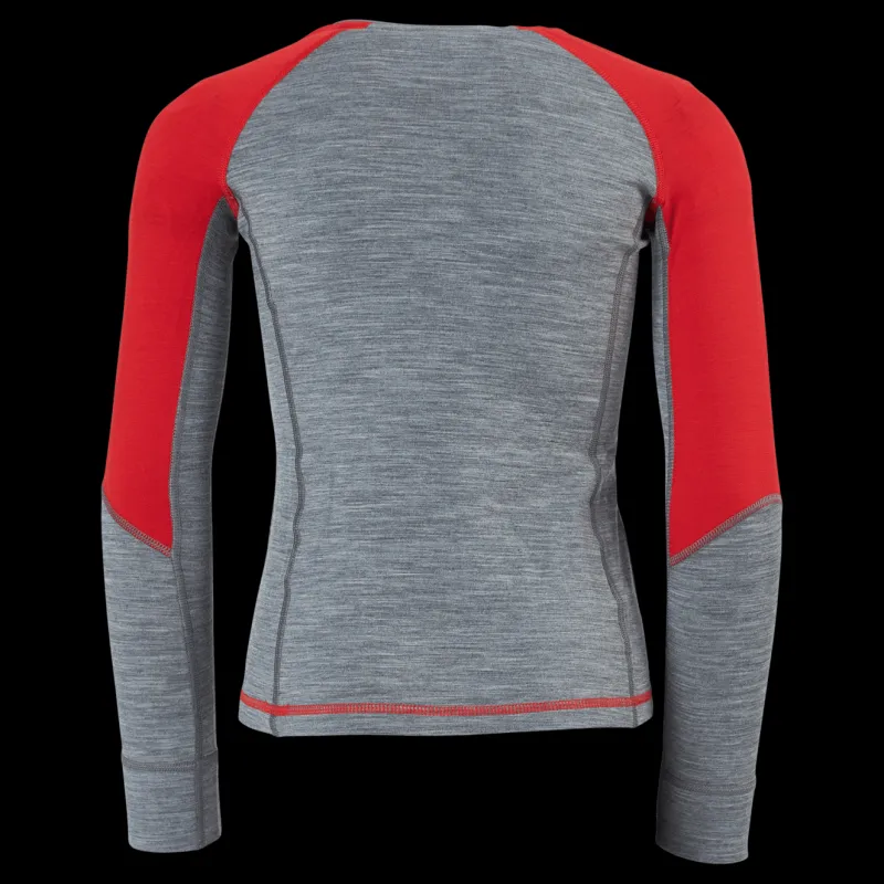 Peak Performance Junior Magic Crew Racing Red-grey Melange Röd