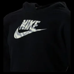 Nike Junior NSW Crop Hoodie Black Svart Sale