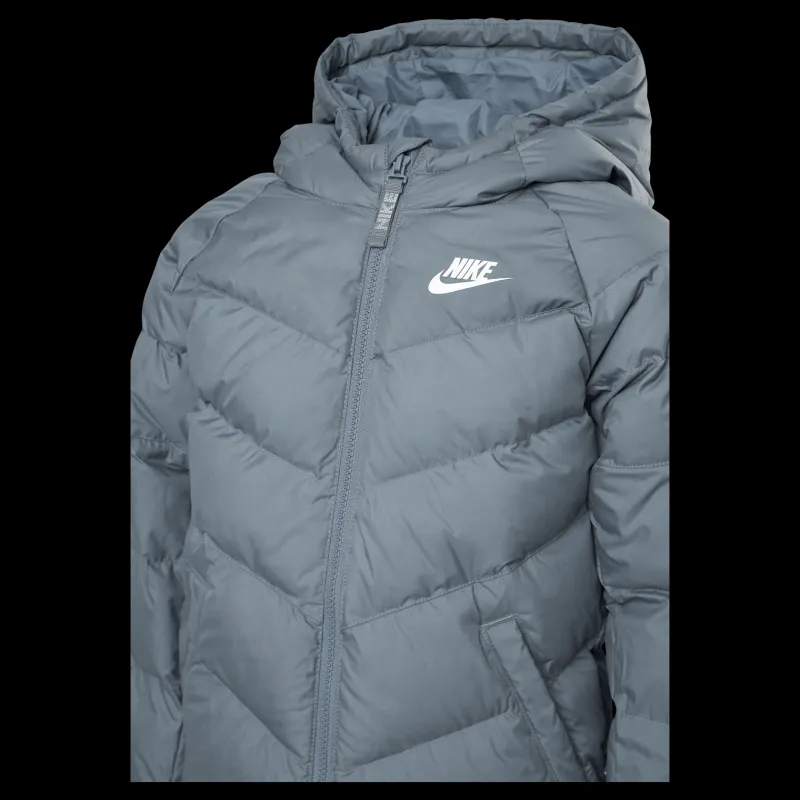 Hot Nike Junior NSW Stadium Jacket White/Grey Grå