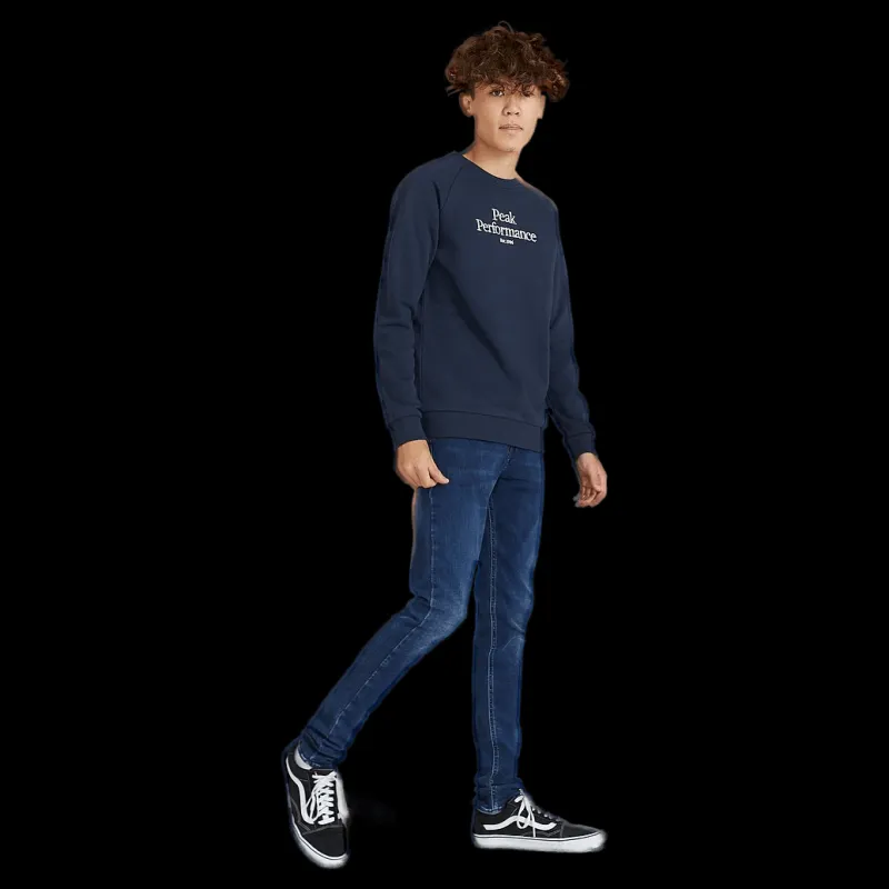 Peak Performance Junior Original Crew Blue Shadow Blå