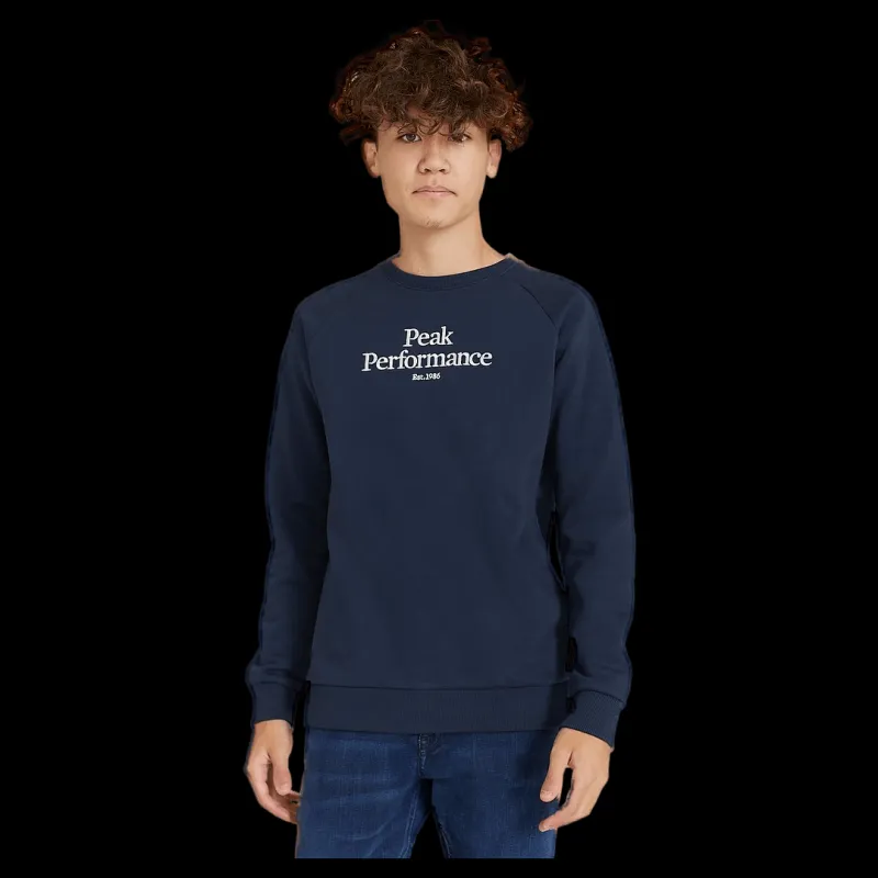 Peak Performance Junior Original Crew Blue Shadow Blå