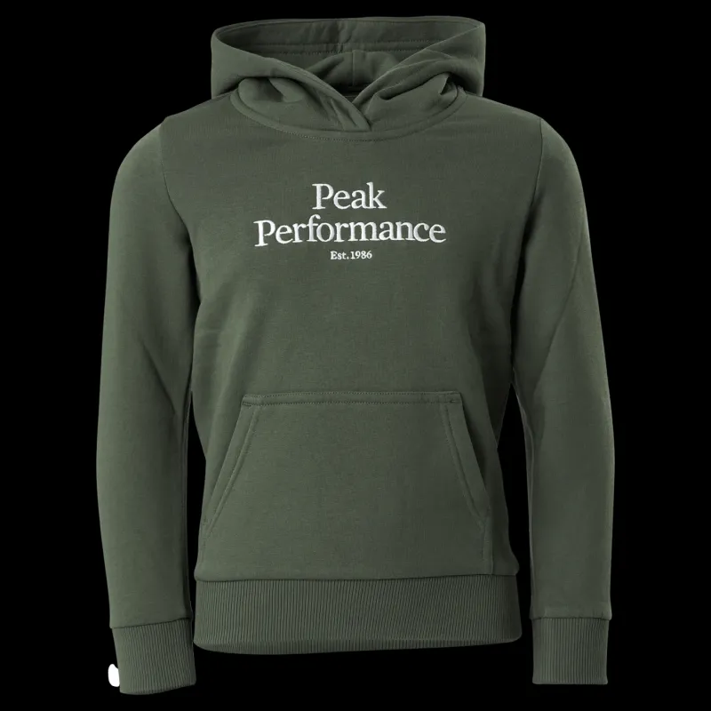 Peak Performance Junior Original Hood Thrill Green Grön Sale