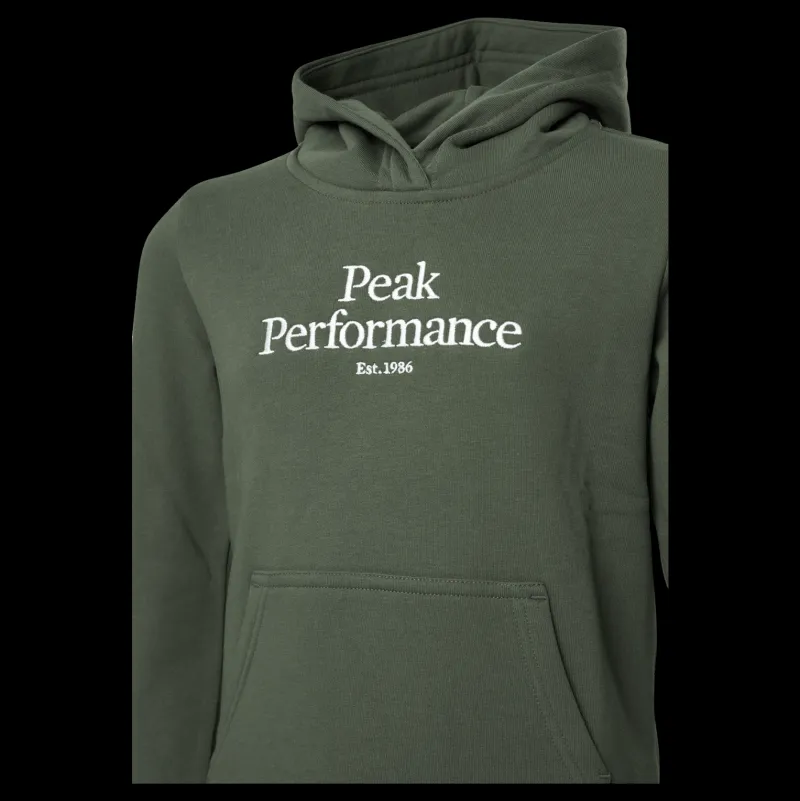 Peak Performance Junior Original Hood Thrill Green Grön Sale