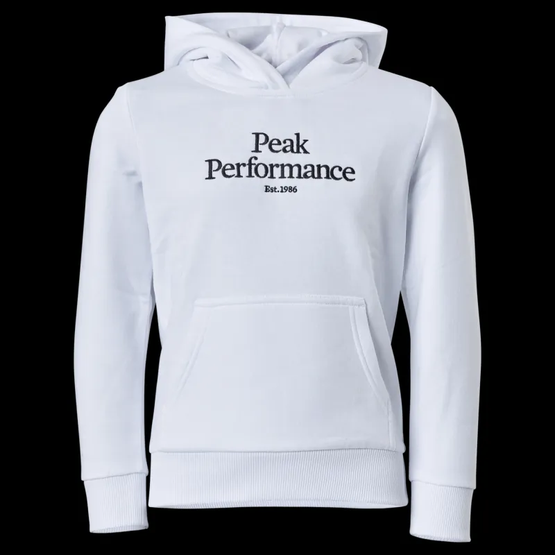Outlet Peak Performance Junior Original Hood White Grå