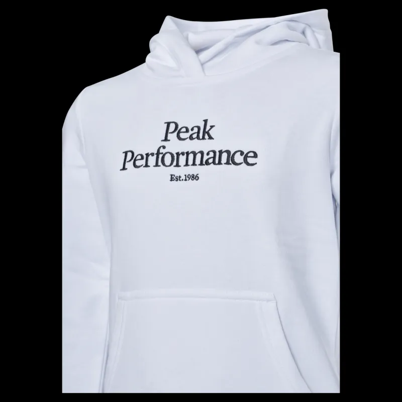 Outlet Peak Performance Junior Original Hood White Grå