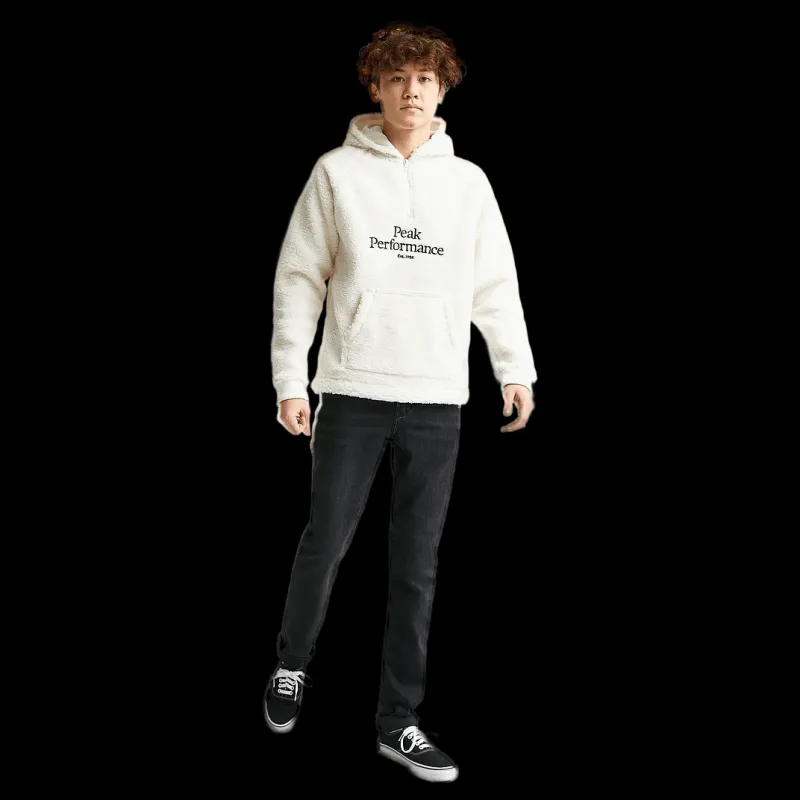 Peak Performance Junior Original Pile Half Zip Offwhite Vit Sale