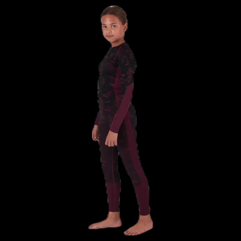 VOLC Junior Seamless 1st Layer Set Patterned/Red Mönstrad och Röd