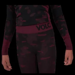 VOLC Junior Seamless 1st Layer Set Patterned/Red Mönstrad och Röd