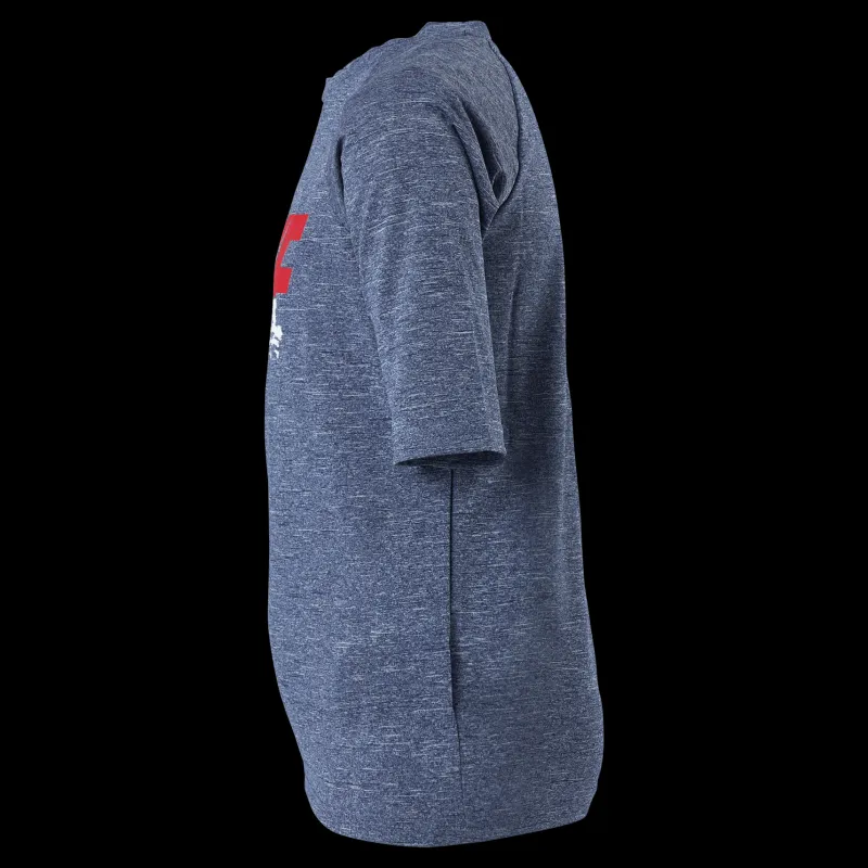 Nike Swim Junior Short Sleeve Hydroguard Sunset Blue Blå