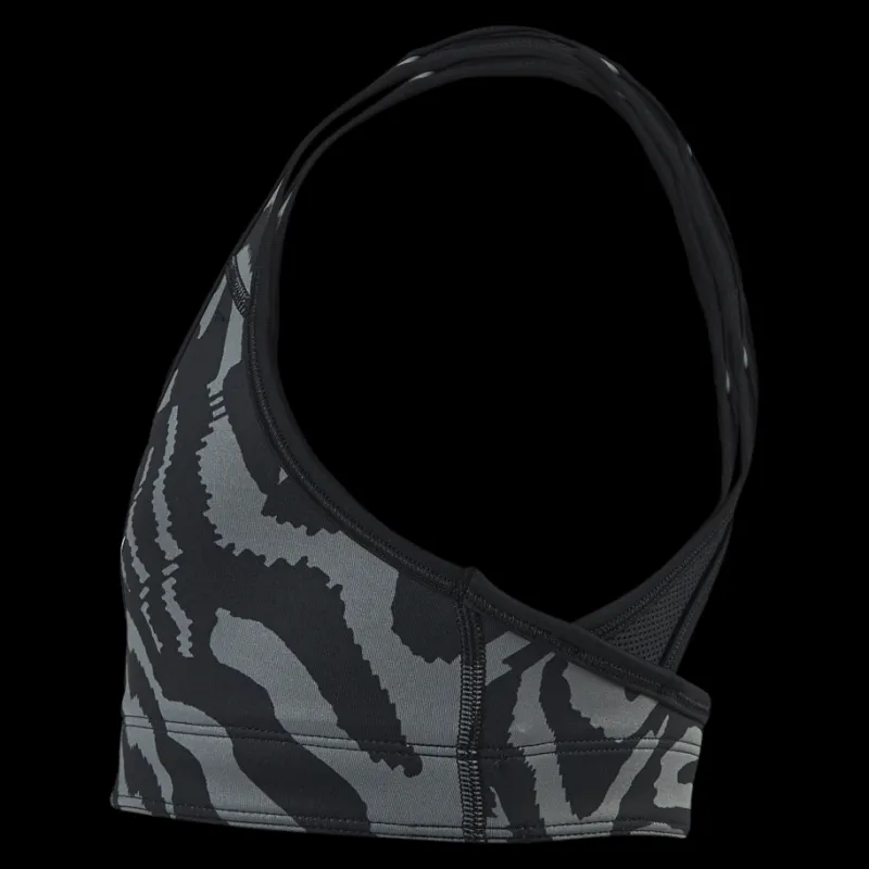 Online Nike Junior Swoosh AOP Reversible Bra Black Flerfärgad