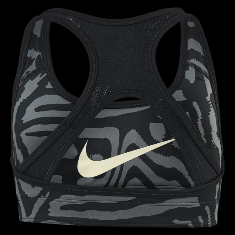 Online Nike Junior Swoosh AOP Reversible Bra Black Flerfärgad