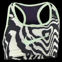 Discount Nike Junior Swoosh AOP Reversible Bra Green Flerfärgad