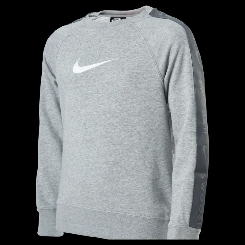 Clearance Nike Junior Swoosh Crew Grey Grå