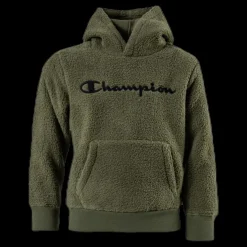 Champion Junior Teddy Hoodie Green Grön