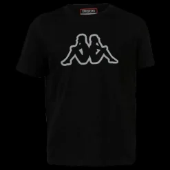 Kappa Junior. T-Shirt S/S, Cromen Black/Grey Svart och Grå