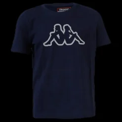 Kappa Junior. T-Shirt S/S, Cromen Blue/Grey Blå och Grå Sale