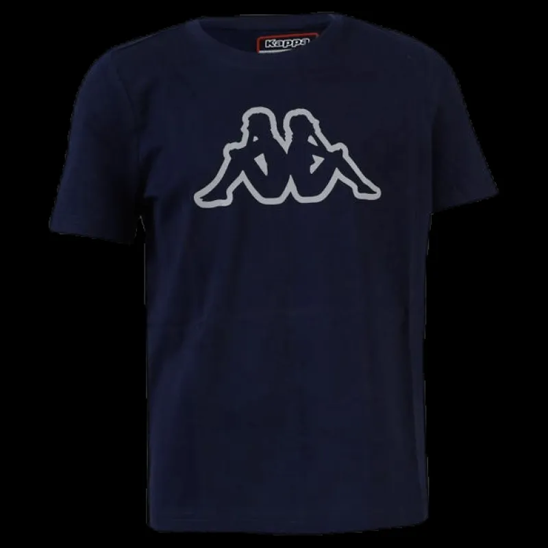 Kappa Junior. T-Shirt S/S, Cromen Blue/Grey Blå och Grå Sale