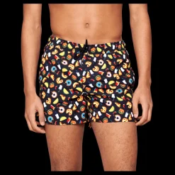 Happy Socks Junk Food Swimshorts Black Svart Hot