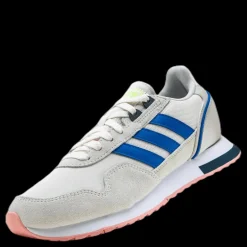 Outlet adidas 8K 2020 Shoes Chalk White / Glow Blue / Orbit Grey Blå och Vit