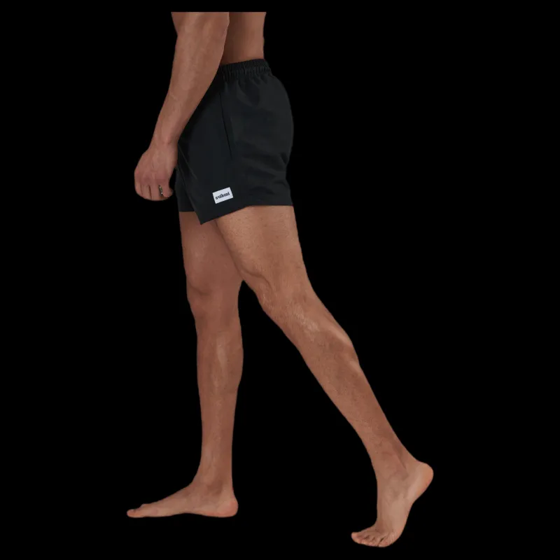 Clearance Waikani Beachwear Kai Short Swim Trunks Black Svart