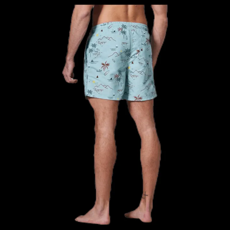 Waikani Beachwear Kai Swim Trunks Blue Blå