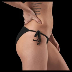 Hot Waikani Beachwear Kalani Crochet Tie Tanga Black Svart
