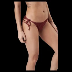 Waikani Beachwear Kalani Crochet Tie Tanga Red Röd