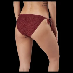 Waikani Beachwear Kalani Crochet Tie Tanga Red Röd