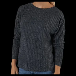 Only Kally Boatneck 4/5 Top Jrs Grey Grå