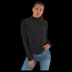 Best Pieces Kamala Ls Rollneck Top Black Svart