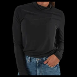 Best Pieces Kamala Ls Rollneck Top Black Svart