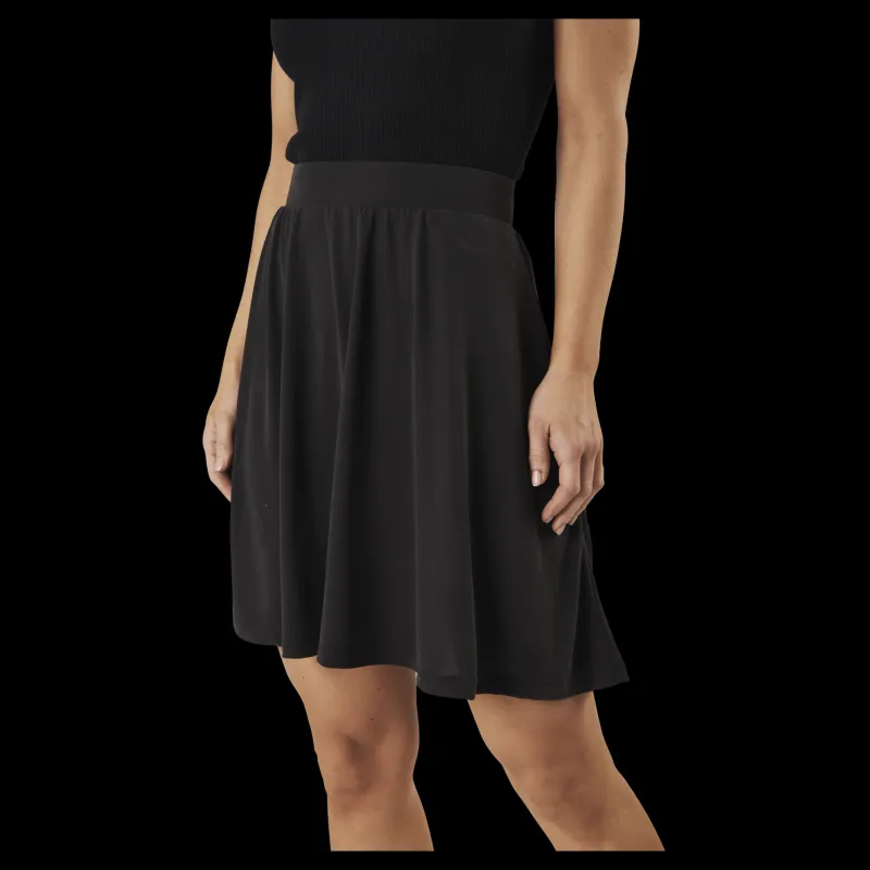 Pieces Kamala Mw Skirt Black Svart New