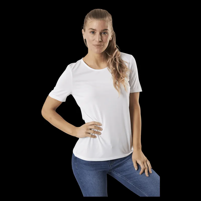 Pieces Kamala Ss Top White Vit Best