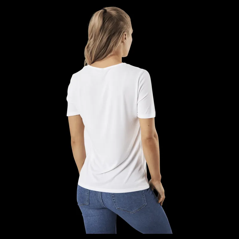 Pieces Kamala Ss Top White Vit Best