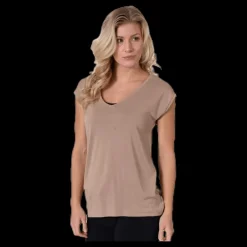 Pieces Kamala Tee Beige Discount
