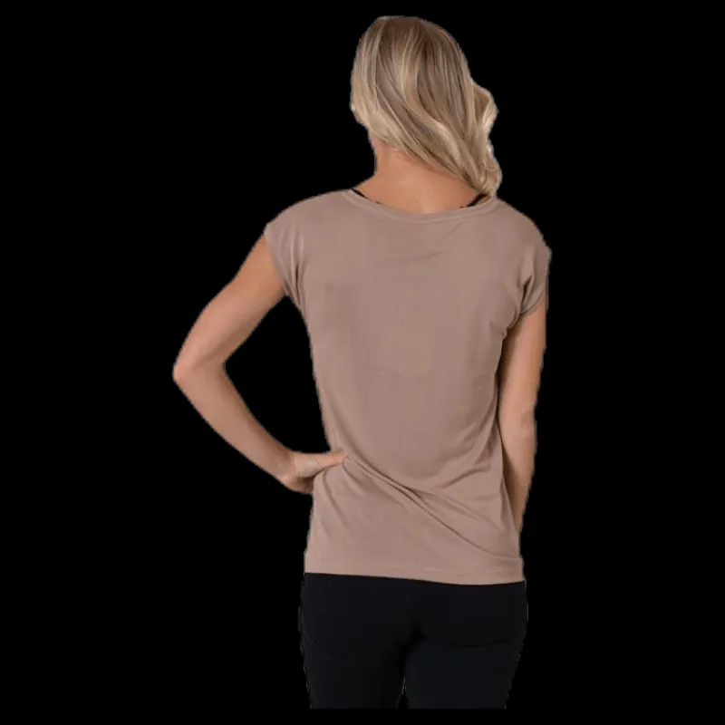 Pieces Kamala Tee Beige Discount