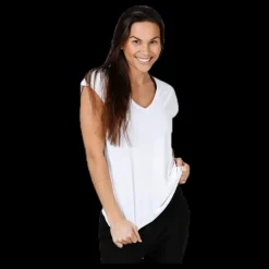 Pieces Kamala Tee White Vit Hot