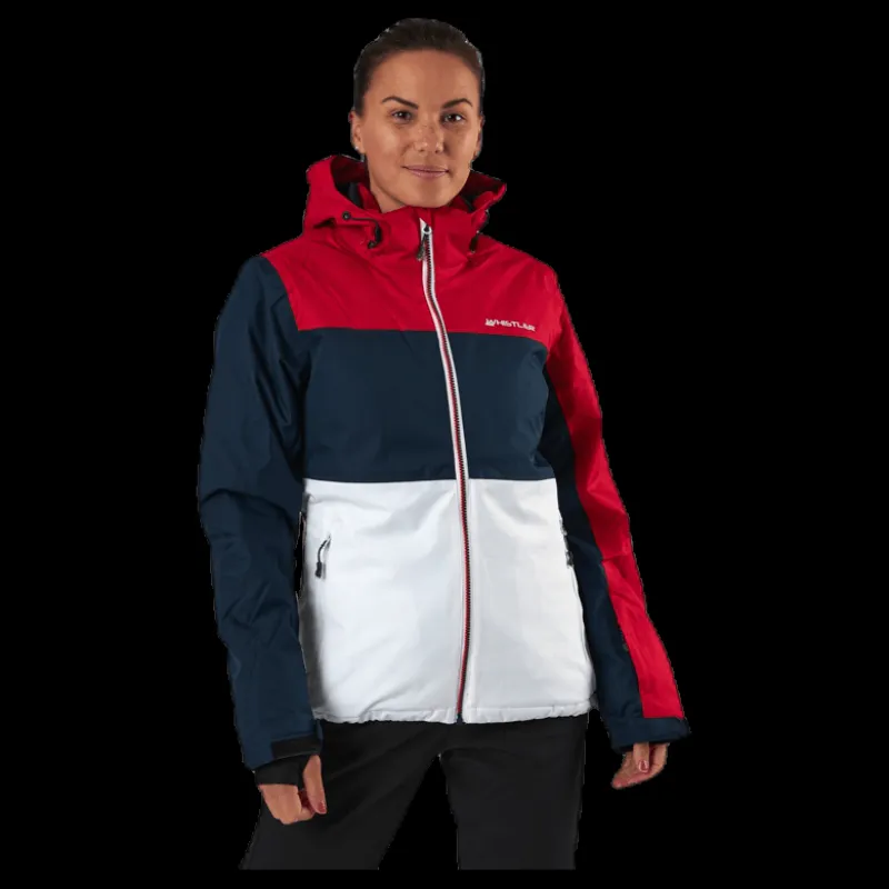 Whistler Kamille Ski Jacket W-PRO 10000 Blue/White/Red Blå, Vit och Röd Discount