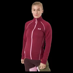 Kari Traa Kari Full Zip Fleece Fancy Röd Clearance