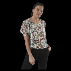 Clearance Only Karma Life 2/4 Aop Top Wvn White Vit