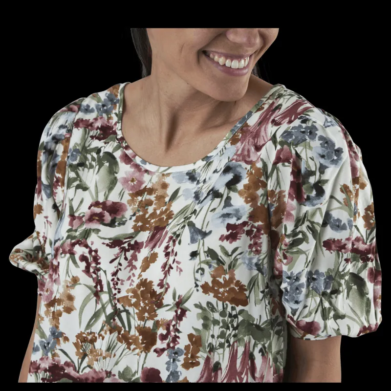 Clearance Only Karma Life 2/4 Aop Top Wvn White Vit