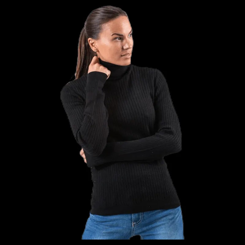Best Only Karol L/S Rollneck Pullover Knt Black Svart