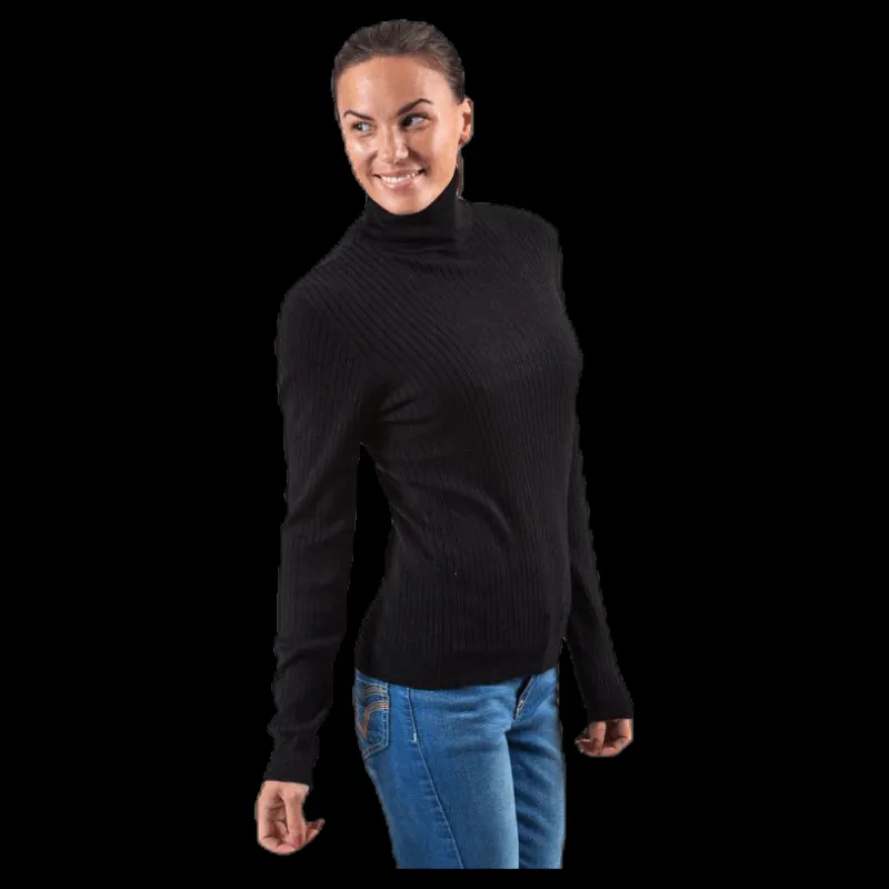 Best Only Karol L/S Rollneck Pullover Knt Black Svart