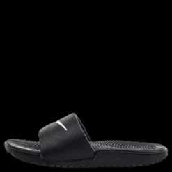 Online Nike Kawa Little/Big Kids' Slides BLACK/WHITE Svart