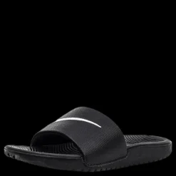 Online Nike Kawa Little/Big Kids' Slides BLACK/WHITE Svart